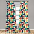 thumbnail image 5 of Ambesonne Abstract Curtains, Modern Grunge Illustration, Pair of 28"x63", Multicolor, 5 of 5