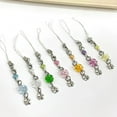 thumbnail image 3 of Necvior Handmade Beaded Phone Chain Four Leaf Clovers Cellphone Charm Acrylic Keyring Pendant Accessory for Phones Key and Bag, 3 of 7