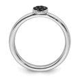 thumbnail image 2 of Bague en Argent 925 avec Diamant Noir, 2 of 7