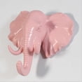 thumbnail image 2 of Heavy Duty Elephant Head Suspensión Montada En Pared De Resina Sombrero Bolsas 12x5.5x13cm Macarena Gancho de resina, 2 of 5