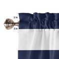 thumbnail image 5 of Simple Horizontal Stripes Line Kitchen Valances for Windows 42x18 Inch Kitchen Curtains Valances Rod Pocket Bathroom Window Valances for Window Treatment Decor, 5 of 6
