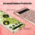 thumbnail image 5 of Compatible with Google Pixel 6 Pro Case Glitter Shockproof, Google Pixel 6 Pro Phone Case Bling Sparkly TPU and PC Silicone Shiny Girl Women Thin Protective Cover (Rose Gold), 5 of 14