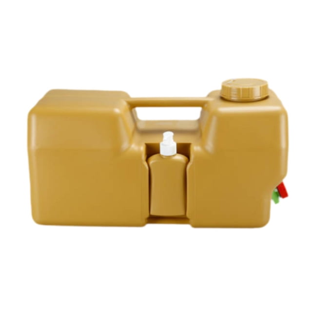 Contenedor de agua para acampar de 20L Contenedor de almacenamiento de agua Jarra de almacenamiento de gran capacidad con espiga para lavado de manos
