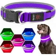 thumbnail image 7 of LED Dog Collar, Light Up Dog Collar Lights USB Rechargeable, Adjustable Comfortable Soft Mesh Safety Collar for Small, Medium, Large Dogs(Large, Neon Green), 7 of 7