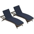 thumbnail image 3 of Malibu Brown Wicker Reclining Chaise Lounge (Set of 2), 3 of 6