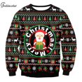 thumbnail image 2 of Sudadera con cuello redondo de gran tamaño para hombre y mujer, chándal de Navidad feo, jerséis Harajuku, ropa de calle, ropa de otoño, 2 of 4