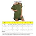 thumbnail image 4 of Vestido de camiseta,Vestido de camiseta Vestidos de camiseta redondos para mujeres Vestido de camiseta de mujer El mejor de su clase, 4 of 5