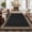 Black Taupe, variant on Scalloped Easy Jute 2x6 Kitchen Runner Rug, Washable Non Slip Rugs for Entryway Indoor Outdoor Long Rug, Farmhouse Morden Carpet for Hallway Bedroom Patio, Blue