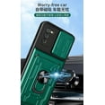 thumbnail image 3 of Case for Samsung Galaxy A03S with Card Holder, Heavy Duty Protection Phone Case with Magnetic Ring Kickstand Slide Camera Cover for Samsung Galaxy A03S LJK Blue, 3 of 7