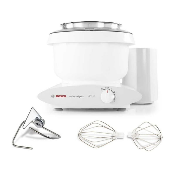 Bosch Universal Plus White Regular Bundle with Dough Hook Extender