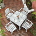 thumbnail image 5 of Inval Baru Resin Outdoor Dining Armchair - Set of 6, Gray, 5 of 15
