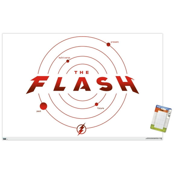 DC Comics Movie The Flash - The Timeline Wall Poster, 14.725" x 22.375"