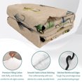 thumbnail image 4 of Twin Quilt Set 68''x86'', Ocean Fishhooks Lightweight Summer Bedspread Coverlet Set with 2 Pillow Shams, Vintage Coastal Fishing Pattern Brown Breathable All Season Quilt Bedding for Dorm/Bedroom, 4 of 9