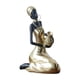 thumbnail image 5 of Estatuilla de mujer negra, escultura de mesa, artesanía hecha a mano, pieza de arte coleccionable decorativa para estudios de yoga, multiusos 165x8x95cm, 5 of 8