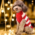 thumbnail image 3 of Suéter navideño de dibujos animados Zefei Wu para perro Rojo Talla M, 3 of 5
