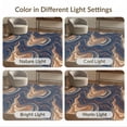 thumbnail image 7 of ODIKA 5'x7' Washable Area Rug Non-Slip, Chair-Friendly Front Door Vintage Fade Asymmetrical Swirl Contemporary Bedside for Dining Room, Under Table, Home Office, 7 of 7