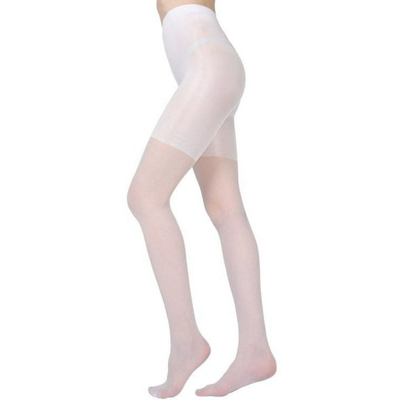 Levante Women's Essence Slimming Brief Sheer Compression Pantyhose - Womens - Female, Medium, Bianco