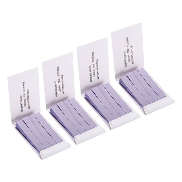 Tiras de prueba de pH Uxcell 240 Papel indicador de litmus, paquete de 4 azules