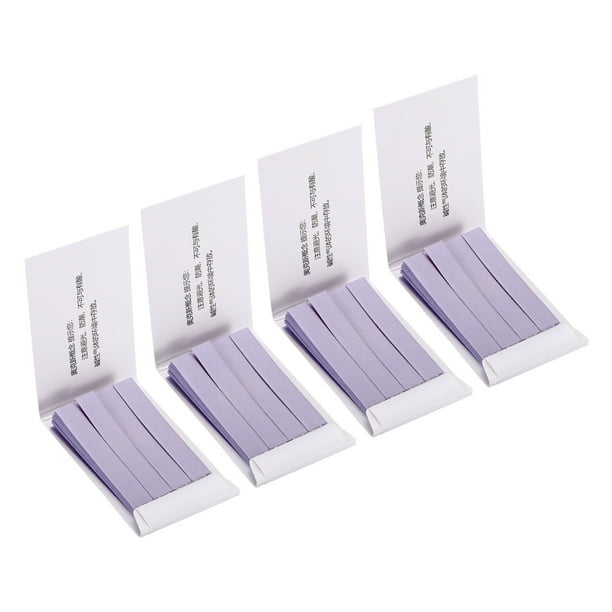 Tiras de prueba de pH Uxcell 240 Papel indicador de litmus, paquete de 4 azules