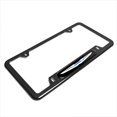thumbnail image 3 of iPick Image for Chrysler Logo Black Insert Black Stainless Steel License Plate Frame, Official Licensed, 3 of 7