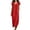 Red Dress, variant on Summer Dresses for Women Sleeveless V Neck Ruffle Cap Sleeve Long Dress with Pocket Beach Vacation Outfit Red Dress L