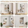 thumbnail image 7 of HAIDAIYA 14'' * 24'' Recessed Medicine Cabinet Wall Niche Wood, 3-Tier Bathroom Niche Insert for Drywall, in Wall Shelf Medicine Cabinets Replacement, for Living Room, Bathroom Storage, White, 7 of 7