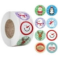 thumbnail image 2 of Pack Christmas 500 Posts Roll 1 Gift Christmas Decorating Gift Sticker Holiday Wall Sticker Custom Stickers,White, 2 of 3