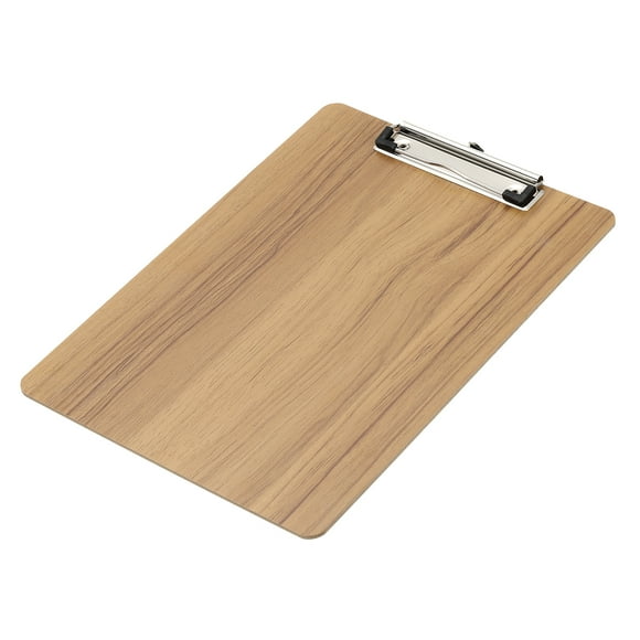 Clipboard de Madera Uxcell para Papel de 8.5"x11", Tableros de Clip de Tamaño Carta A4 Estándar, Textura de Madera de Cereza