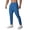 Blue, variant on Men's Retro Slim Fit Sporty Loose Trouser with Zipper Pockets, Elastic Waist Drawstring, Casual Outdoor Cargo Jogger Pants for Athletic Hiking