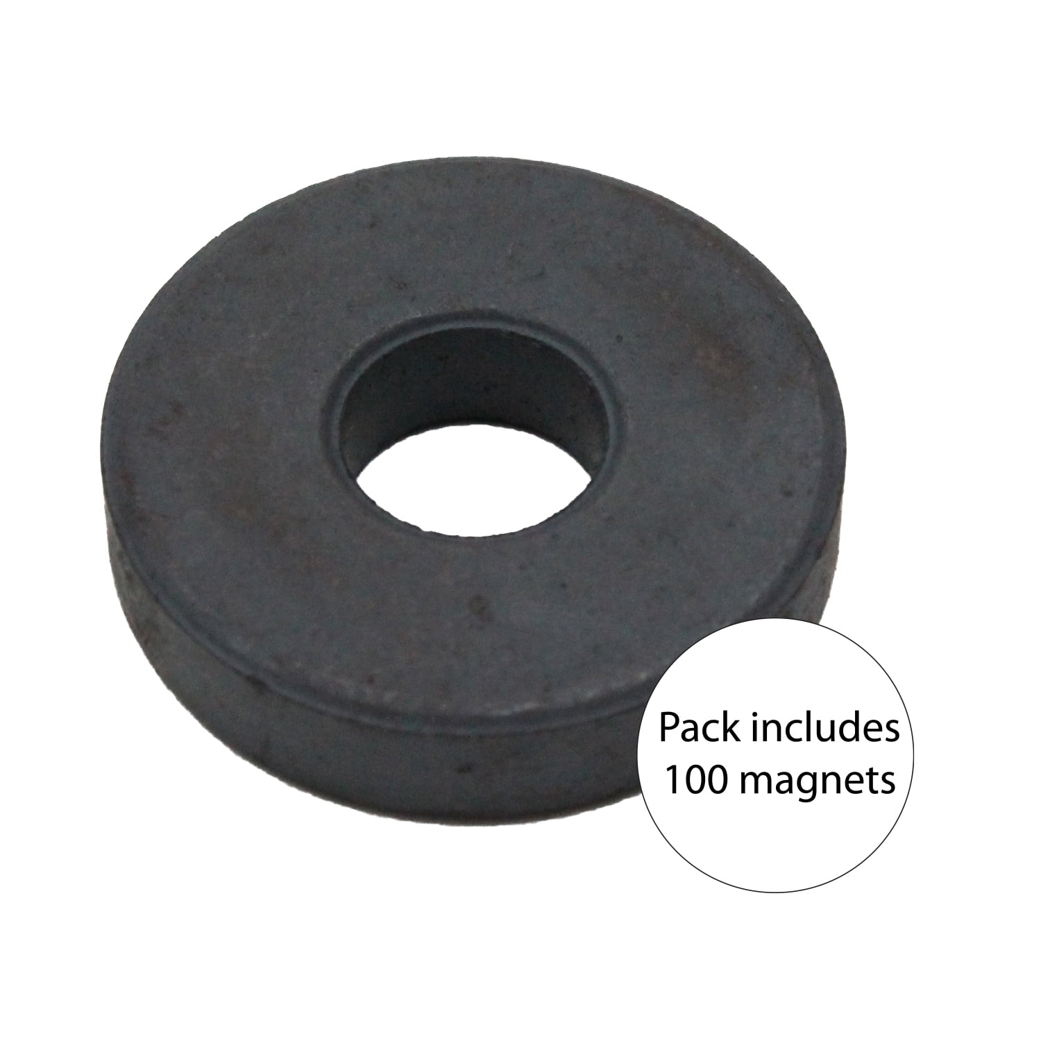 Dowling Magnets Ring Magnets, 100 Pieces