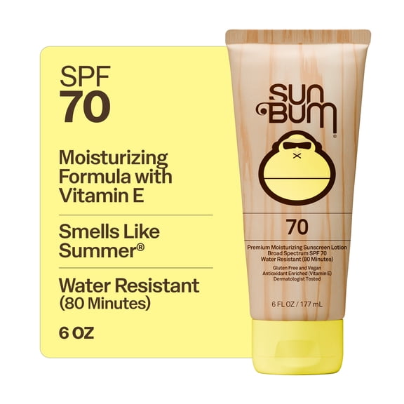 Sun Bum Premium Moisturizing Sunscreen Lotion, Original, SPF 70, 6 oz