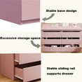 thumbnail image 6 of Ataucjin 6 Drawer Double Dresser, Modern Storage Tower Clothes Organizer with 6 Extra Deep Sliding Drawers, Dresser Closet for Living Room Bedroom Entryway, 6 of 8