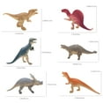 thumbnail image 3 of Usloyux Kids Toys Under $5 Plastic Assorted Mini Dinosaur Figures,6 Pcs Little Dinosaur Figurine, Small Dino Toy for Boys and Girls, Great for Dino Cake Topper, Easter Eggs Filler, 3 of 6