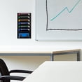 thumbnail image 2 of MyGift 7 Slots Wall Mounted Black Metal Dry Erase Marker Holder and Organizer for Wall for Classroom Office or Home, 2 of 4