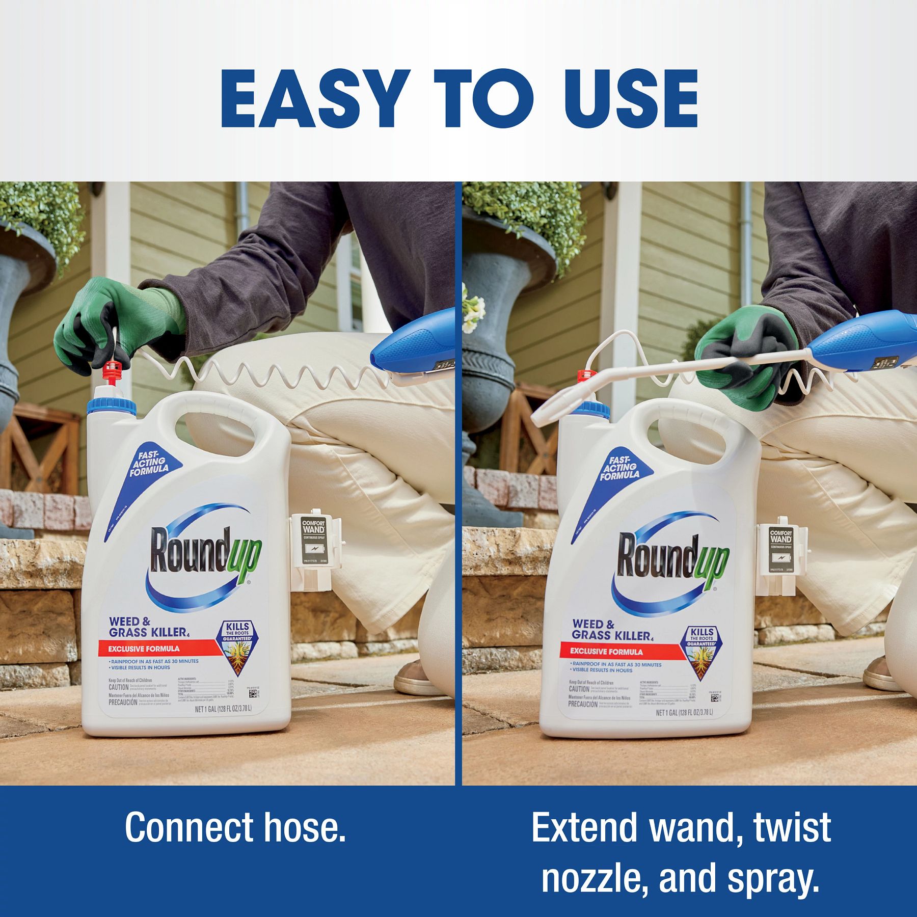 Roundup Weed And Grass Killer₄ With Comfort Wand 1 Gal