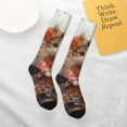 thumbnail image 6 of JUNZAN Fun Novelty Knee Warmer High Socks-Adorable Kitten In Kimono, 6 of 8