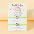 thumbnail image 4 of SIfdSeng 2Pcs Turtle Bracelet Back to School Gift Bracelet Plus Card Back to School Gifts Bracelet Set for 2 First Day of School Bracelet Mommy and Me Bracelets for Mother, 4 of 4