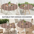 thumbnail image 7 of Red and Green Christmas Plaid Pattern Round Fitted Tablecloth with Elastic Edge,Dining Table Cover Waterproof,Outdoor Round Tablecloth for Camping,Dining,Indoor and Outdoor, 7 of 7