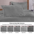 thumbnail image 4 of BNM 3 Piece Cotton Celtic Circles Bedspread Set, Queen, Gray, 4 of 11