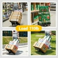 thumbnail image 5 of Luggage Cart With Wheels Foldable Hand Truck Strong Dolly Cart, Compact Shopping Cart Holds 77 Pounds - Carry Boxes, Backpacks And Luggage Smoothly With Our Folding Shopping Cart With Wheels, 5 of 6