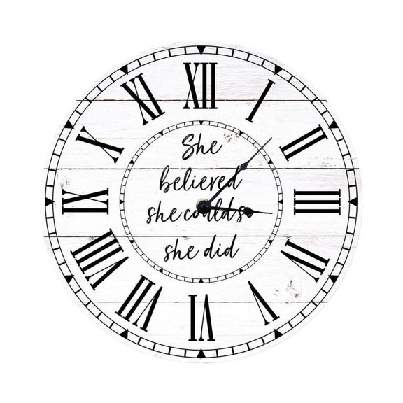 LifeSong Milestones She Believed - 12in Clock_She Believed She