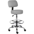 thumbnail image 1 of Scranton & Co Tabouret de Dessin Médical Réglable en Similicuir Gris, 1 of 2