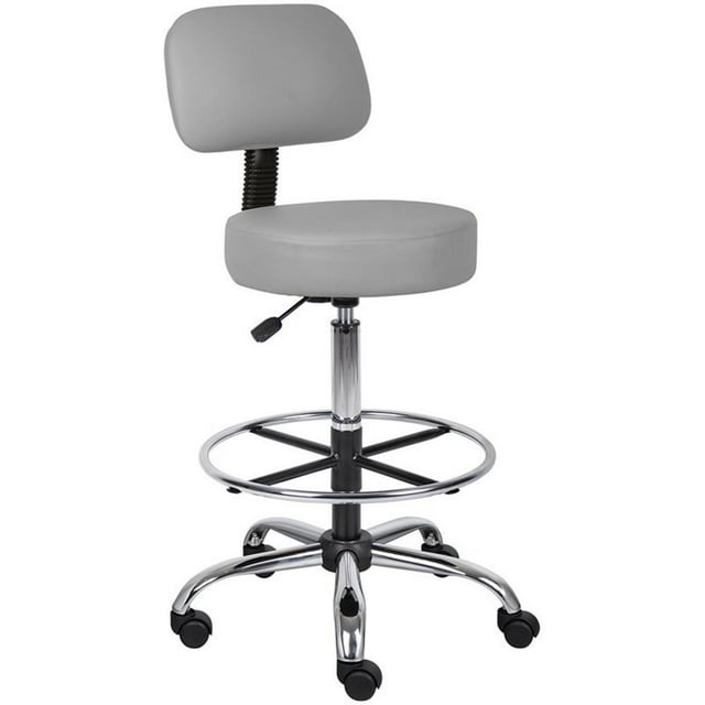 Scranton & Co Tabouret de Dessin Médical Réglable en Similicuir Gris