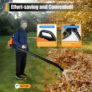 Loyalheartdy 42.7CC 2-Stroke 1250W Gas Leaf Blower Commercial Backpack Gas Powered Grass Lawn Blower Snow Blowing Machine Dust Removal Leaves Sweeping Road Cleaner Outdoor Garden Yard Tool 7250Rpm