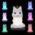 thumbnail image 1 of 8 Inch Large Unicorn LED Night Light for Kids, Portable USB Rechargeable 7-Color Touch Control Nursery Night Lamp for Children Bedroom Home Decoration., 1 of 5