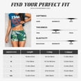 thumbnail image 3 of Kdxio Peacock And Flowers Print Workout Shorts for Women Seamless Soft Smooth Gym Yoga Scrunch Active Shorts, 3 of 5