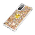 thumbnail image 4 of Funda para Samsung Galaxy S20 FE 4G/5G con Brillo Líquido Flotante, Purpurina, Parachoques y Anillo Giratorio Soporte, 4 of 5