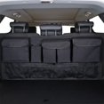 thumbnail image 3 of Bolsa organizadora de maletero colgante perfecl para asiento trasero de coche tela Oxford multiusos Negro, 3 of 8