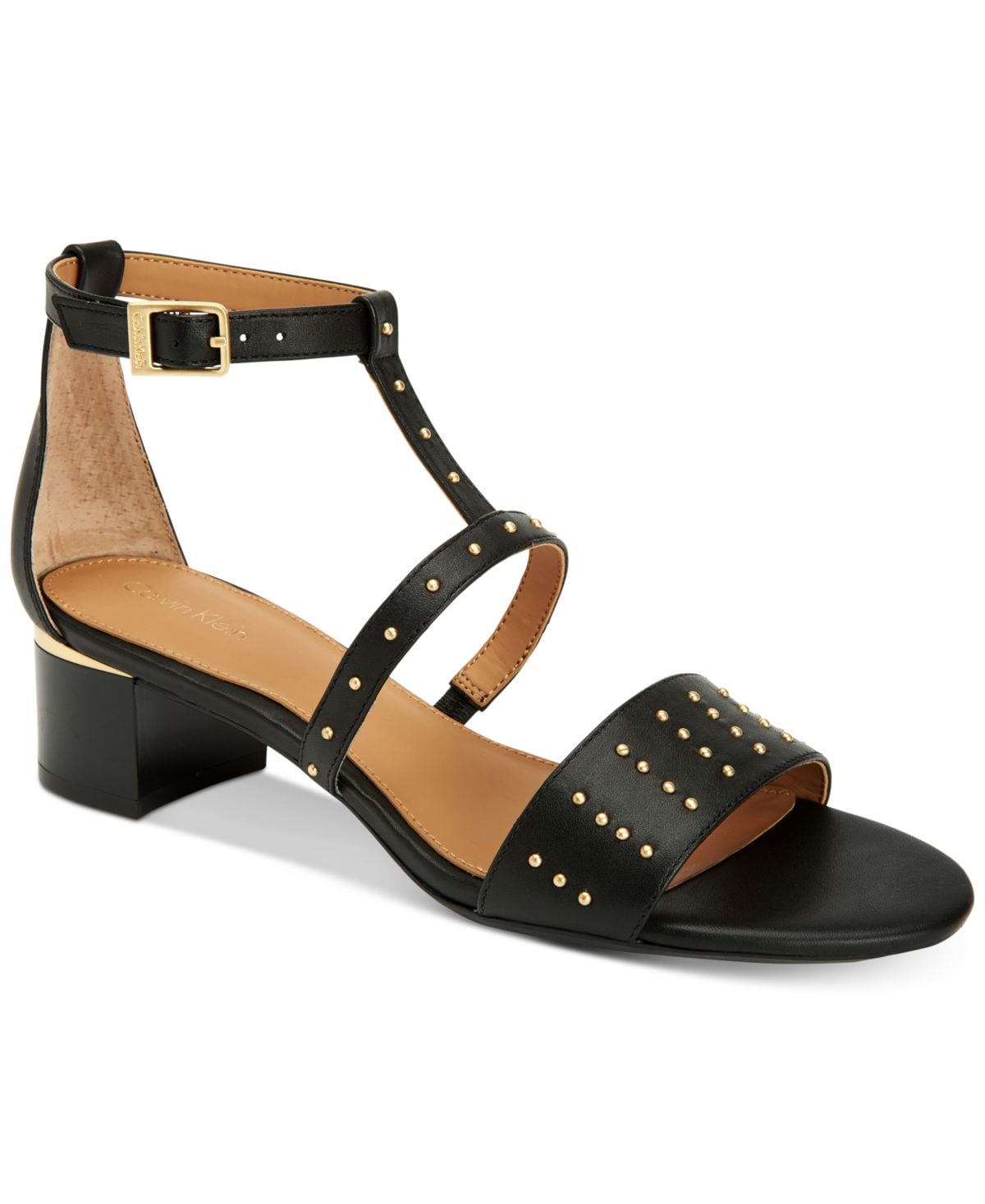 calvin klein block heel