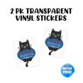 thumbnail image 2 of Cat Ladies for Harris Vinyl Sticker 2pk 2.5x2 Decal Shes Speaking Im with Her Cat People Laptop Sticker Car Bumper Comma La Childless, 2 of 4